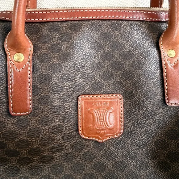 Vintage Celine Brown Macadam Boston - Picture 3 of 14